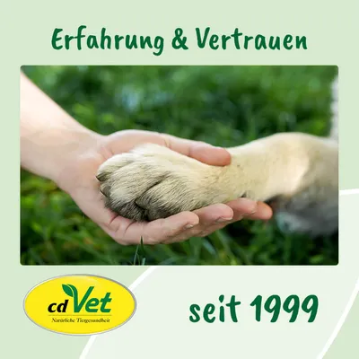 cdVet Natürliche Tiergesundheit. Erfahrung & Vertrauen seit 1999.