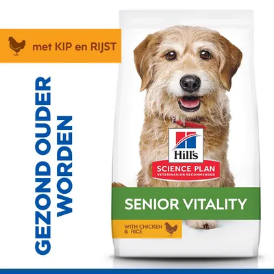 Hill's Science Plan Mature Adult 7+ Senior Vitality Small & Mini au poulet Hill's Science Plan Mature Adult 7+ Senior Vitality Small & Mini au poulet