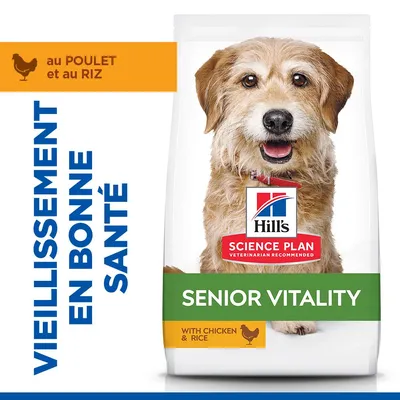 Hill's Science Plan Mature Adult 7+ Senior Vitality Small & Mini au poulet Hill's Science Plan Mature Adult 7+ Senior Vitality Small & Mini au poulet