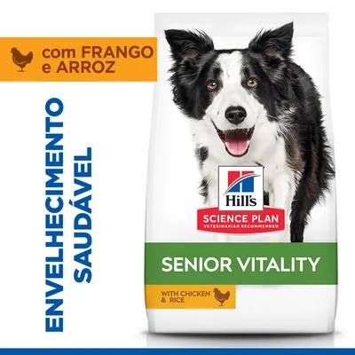 Hill's Science Plan Senior Vitality Mature Adult 7+ Medium frango e arroz