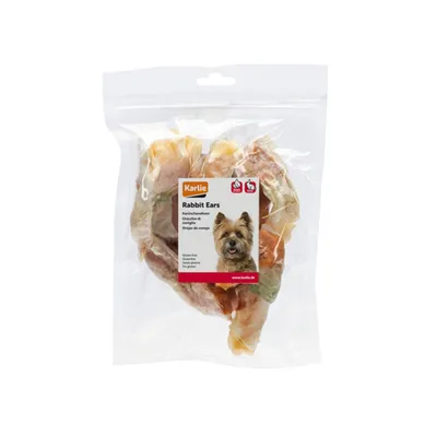 Orejas de conejo deshidratadas Karlie con pollo