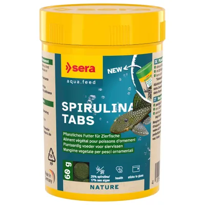 2 + 1 gratis! 3 x 100 Tabletten sera Spirulina Tabs Nature 2 + 1 gratis! 3 x 100 Tabletten sera Spirulina Tabs Nature