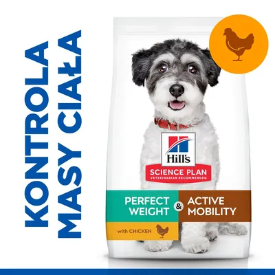 Hill's Science Plan Perfect Weight & Active Mobility Adult Small & Mini, kurczak