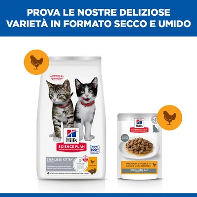 Hill's Science Plan Sterilised Kitten <1 Pollo