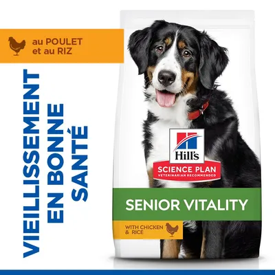 Hill’s Science Plan Senior Vitality Mature Adult 6+ Large avec poulet