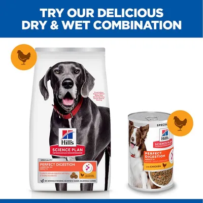 Hill's Science Plan Perfect Digestion Adult Large with Chicken & Brown Rice