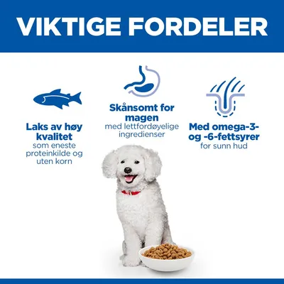 Hill's Science Plan Hypoallergenic Adult Small & Mini med laks