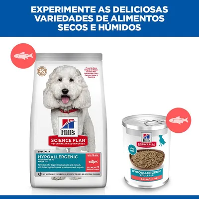 Hill's Science Plan Adult Hypoallergenic com salmão