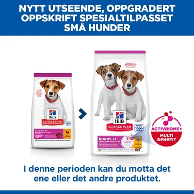 Hill's Science Plan Puppy <1 Small & Mini med kylling
