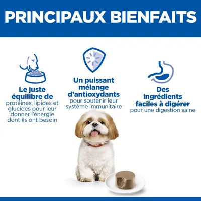 Principaux avantages : équilibre optimal entre protéines, lipides et glucides, mix d'antioxydants pour le système immunitaire, ingrédients facilement digestibles pour une digestion saine. Principaux avantages : équilibre optimal entre protéines, lipides et glucides, mix d'antioxydants pour le système immunitaire, ingrédients facilement digestibles pour une digestion saine.