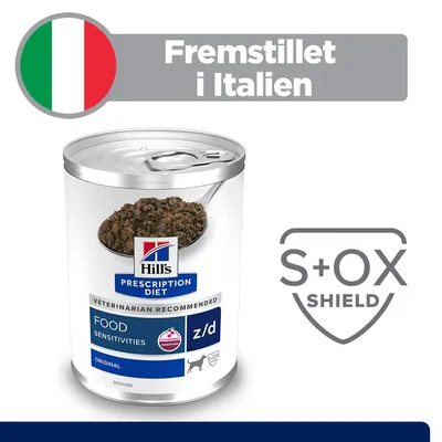 Hill's Prescription Diet z/d Food Sensitivities hundefoder Original Hill's Prescription Diet z/d Food Sensitivities hundefoder Original