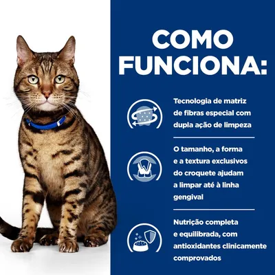 Hill's Prescription Diet t/d Dental Care com frango ração para gatos