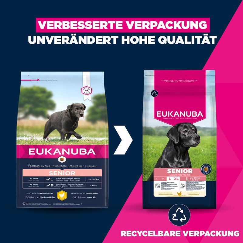 Eukanuba Premium Nutrition Senior Large & Giant Breed piščanec