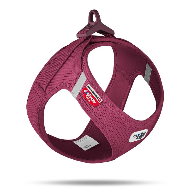 Curli Vest Geschirr Clasp Air-Mesh, rubin