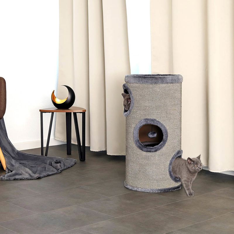 Lionto Cilindro tiragraffi con sisal, grigio