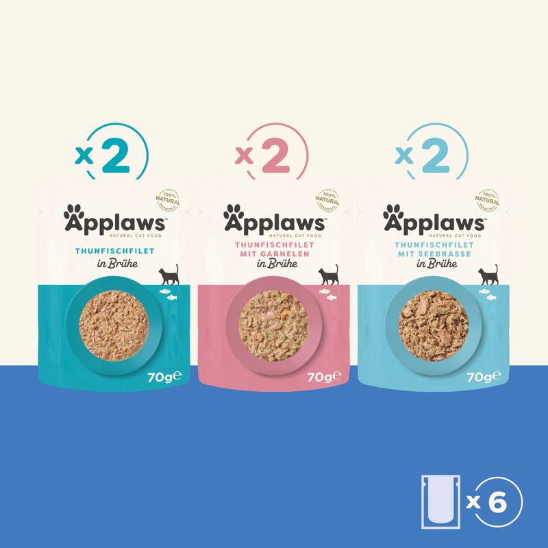 Sparpaket Applaws Pouch mit Brühe 48 x 70 g