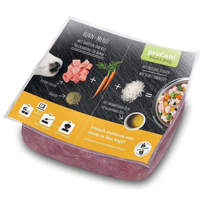 proCani Frisch & Fertig Huhn Menü