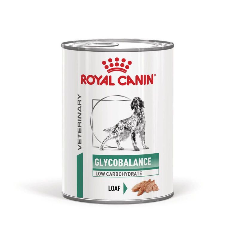 Royal Canin Royal Canin Veterinary Glycobalance Low Carbohydrate Adult Wet Dog Food pet food packaging