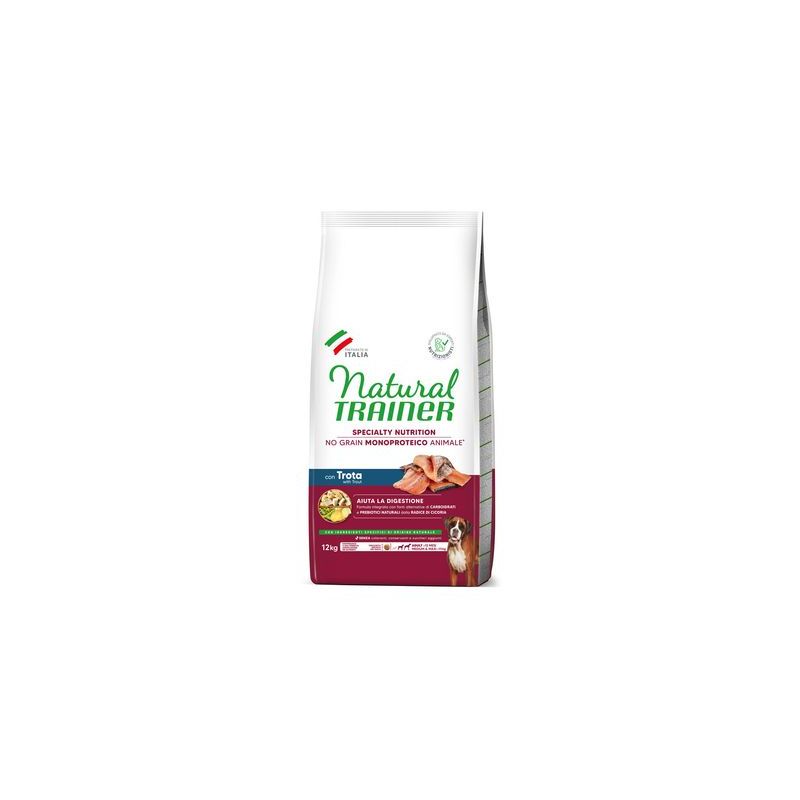 Natural Trainer No Grain Adult Medium & Maxi met Forel