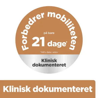 Forbedrer mobiliteten på kun 21 dage. Klinisk dokumenteret. Forbedrer mobiliteten på kun 21 dage. Klinisk dokumenteret.