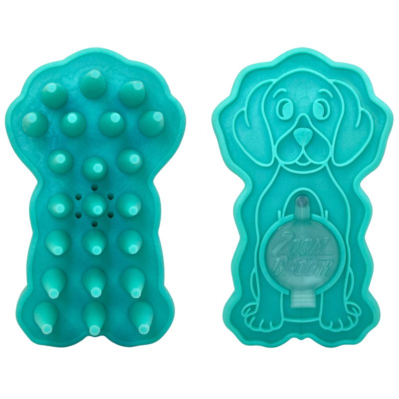 KONG Zoom Groom Bubbles Dog Refillable Massage Brush | zooplus