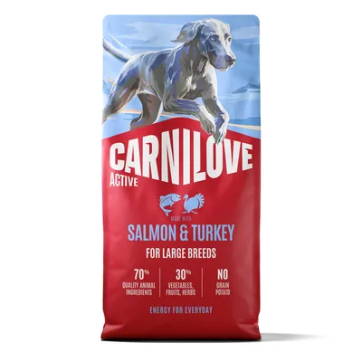 Carnilove Active Maxi losos a krůta 12kg + 200g Carnilove Dog Crunchy - Active Maxi losos a krůta 12 kg + Crunchy Snack Jehněčí s brusinkami (200 g) Carnilove Active Maxi losos a krůta 12kg + 200g Carnilove Dog Crunchy - Active Maxi losos a krůta 12 kg + Crunchy Snack Jehněčí s brusinkami (200 g)