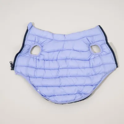 Nomad Tales Bloom Hundemantel Puffer, lila/marineblau Nomad Tales Bloom Hundemantel Puffer, lila/marineblau