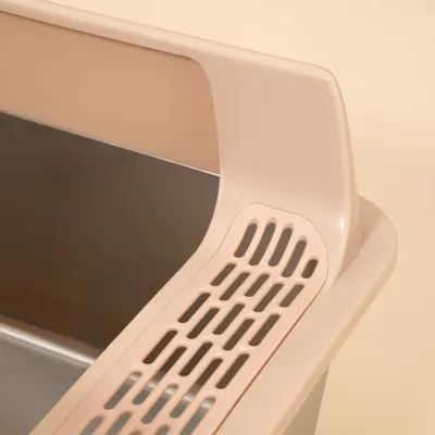 TIAKI Katzentoilette aus rostfreiem Stahl - silber TIAKI Katzentoilette aus rostfreiem Stahl - silber