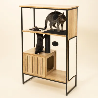 Modern Living Katzenkletterhaus Celle - ca. L 77 x B 34 x H 114 cm Modern Living Katzenkletterhaus Celle - ca. L 77 x B 34 x H 114 cm