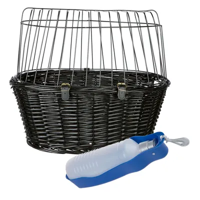 Lot : panier pour vélo Trixie + gourde avec distributeur d'eau