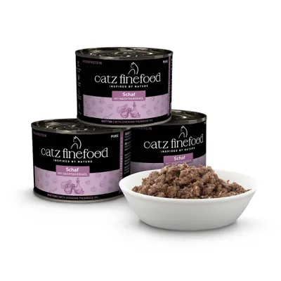 Sparpaket catz finefood Purrrr 12 x 200 g - No. 113 Schaf Sparpaket catz finefood Purrrr 12 x 200 g - No. 113 Schaf