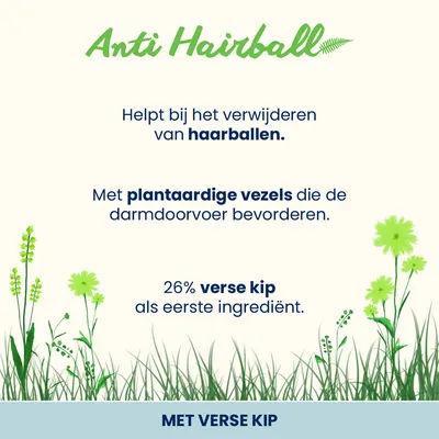 Almo Nature Functioneel Anti Hairball Kip & Rijst Kattenvoer