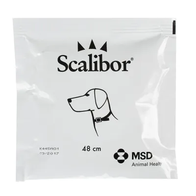 Scalibor collier pour chiens, longueur 48 cm. Fabricant : MSD Animal Health.