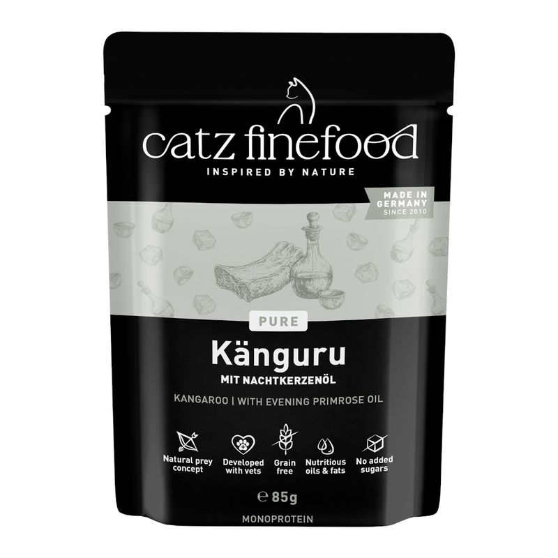 catz finefood Catz Finefood Purrrr Saver Kangaroo Adult Wet Cat Food pet food packaging