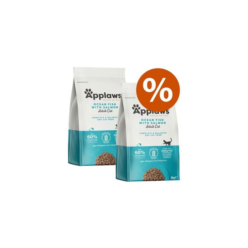 Voordeelpakket Applaws 2 x 6 kg / 7,5 kg Kattenvoer