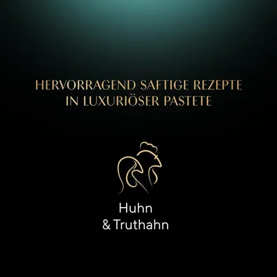 Hervorragend saftige Rezepte in luxuriöser Pastete. Huhn & Truthahn.