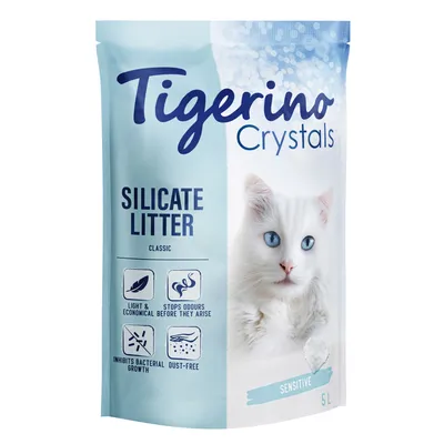 Tigerino Crystals Classic Sensitive постелка за котешка тоалетна, без парфюм