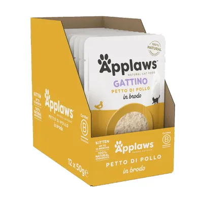 Applaws Natural Kitten in brodo 12 x 50 g