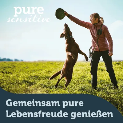 Text: Pure sensitive. Gemeinsam pure Lebensfreude geniessen.