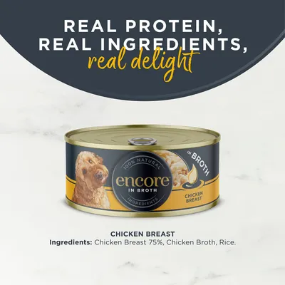 Encore Dog Tin 12 x 156g - Chicken Breast with Rice