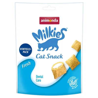 Animonda Milkies cat snack value pack, Fresh Dental Care, grain-free.
