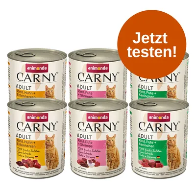 Probierpaket animonda Carny Adult 6 x 800 g