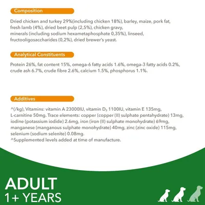 IAMS Advanced Nutrition Adult Small & Medium Dog med lam