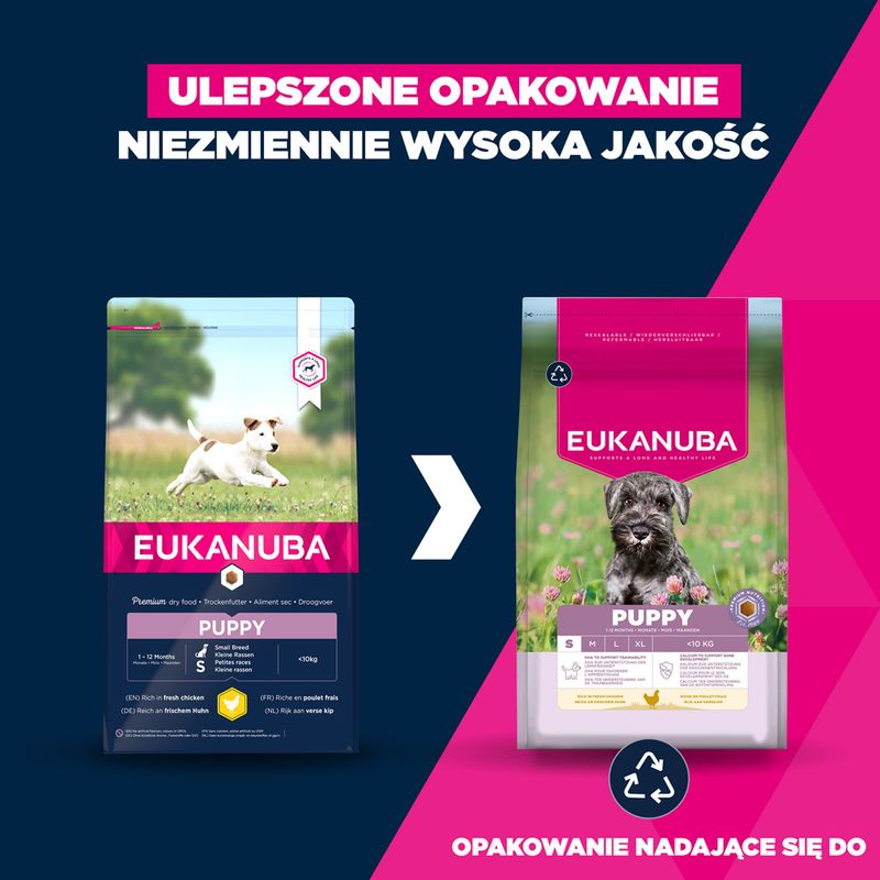 Eukanuba Premium Nutrition Puppy Small Breed, kurczak