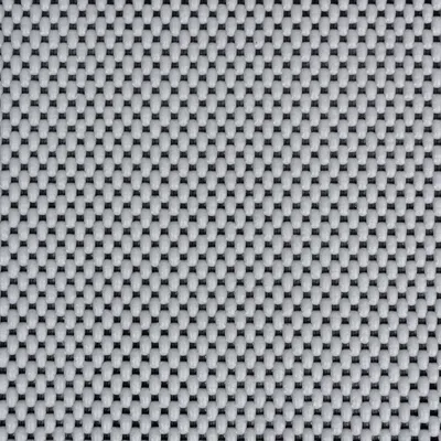 Detail van grijs geweven textielmateriaal, close-up structuur zichtbaar.