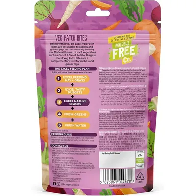 Burgess Excel Nature Snacks Veg Patch Bites - 60g Burgess Excel Nature Snacks Veg Patch Bites - 60g