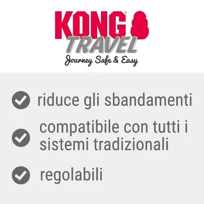 KONG Travel Journey Safe & Easy. Riduce gli sbandamenti, compatibile con tutti i sistemi tradizionali, regolabili.