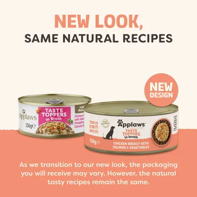 Applaws Taste Toppers i bouillon, 156 g. Nyt design, samme naturlige opskrifter. Emballagen kan variere, opskriften forbliver uændret. Applaws Taste Toppers i bouillon, 156 g. Nyt design, samme naturlige opskrifter. Emballagen kan variere, opskriften forbliver uændret.