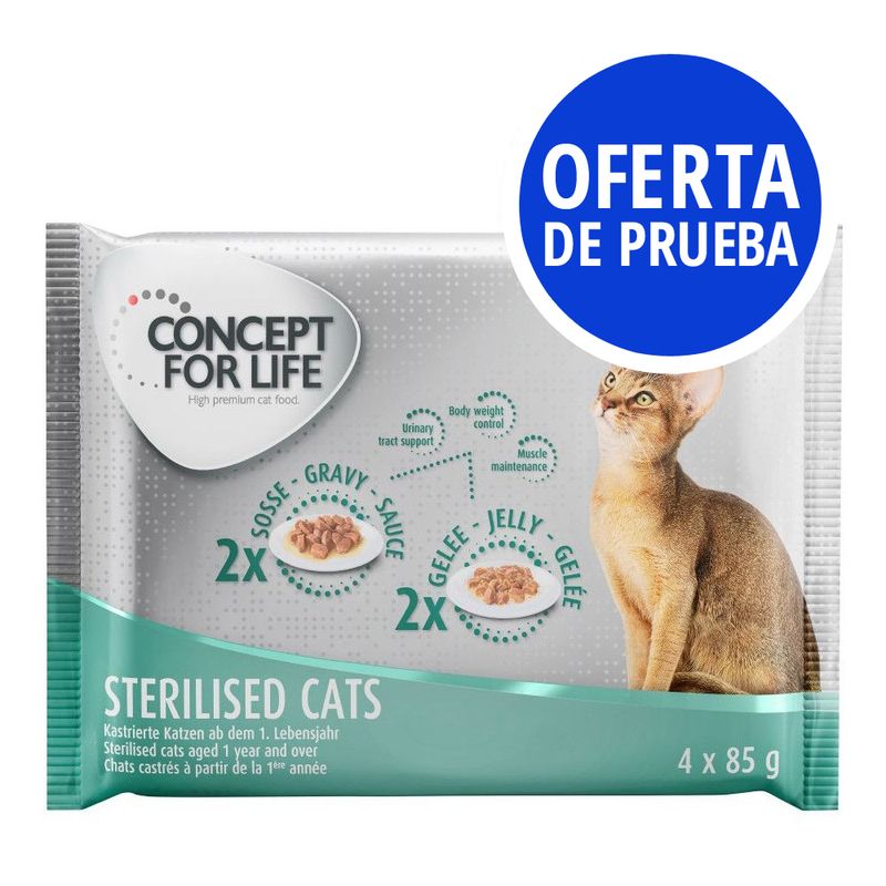 Concept for Life 4 x 85 g - Pack de prueba mixto