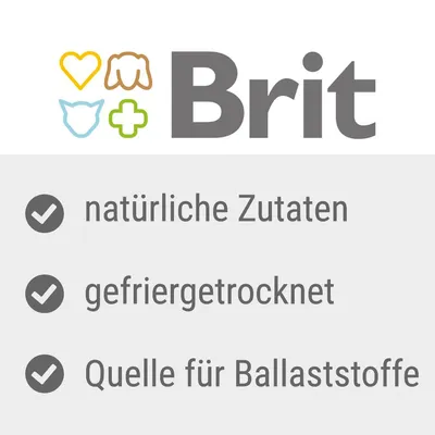 Brit. Натуральные ингредиенты, сублимированный, источник клетчатки.